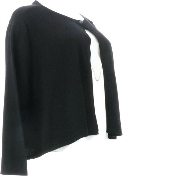 Isaac Mizrahi Black Cardigan Open Sweater Size S - Picture 2 of 6